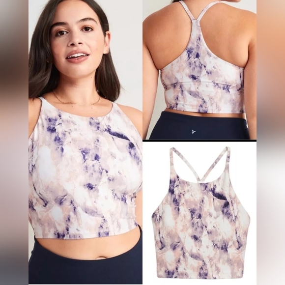 Old Navy Women’s Light Support Power Soft Longline Sports Bra Size L - Picture 1 of 5